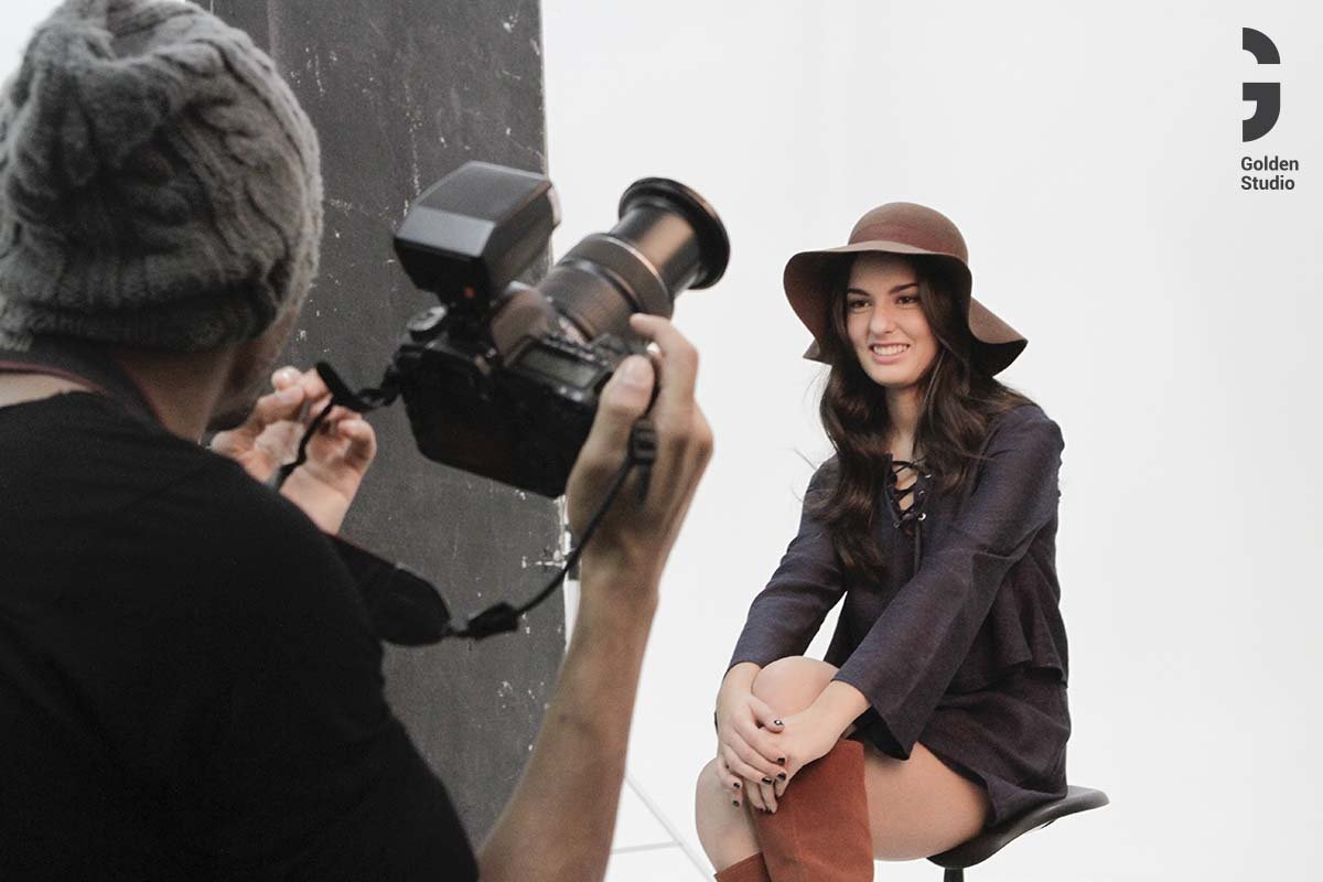 Sesión de fotografía modelo