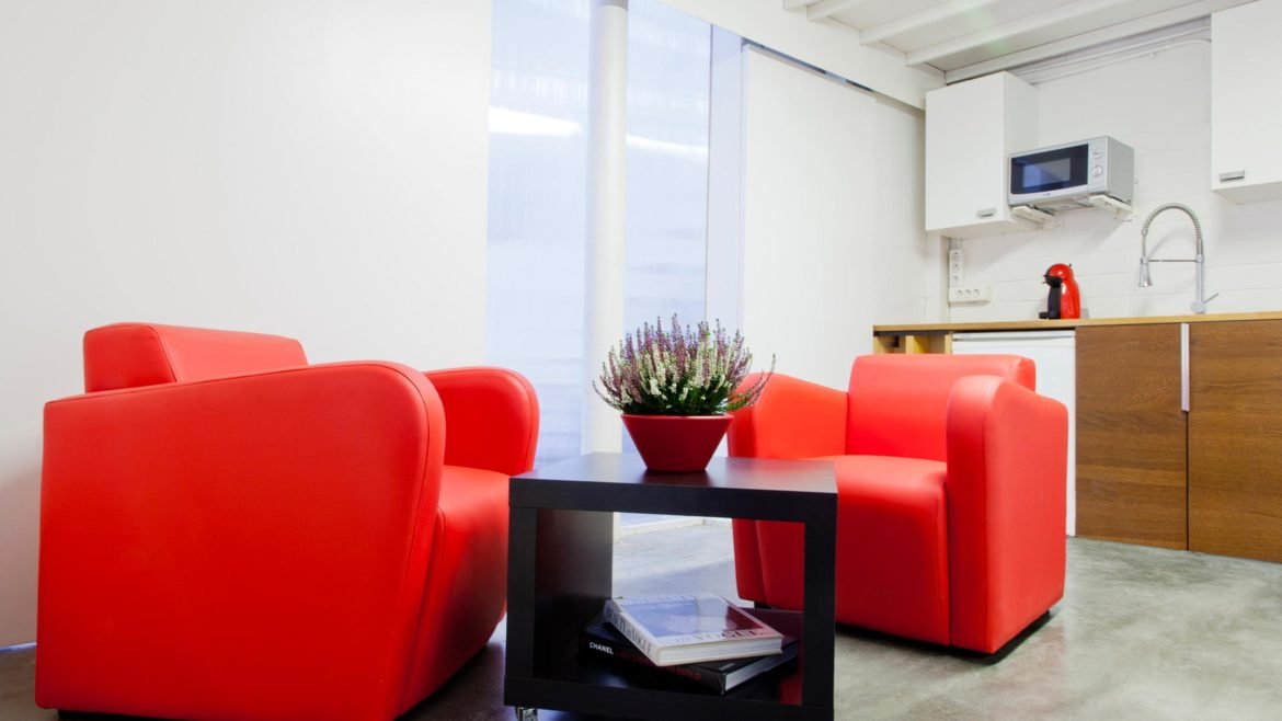 Zona de descanso estudio Barcelona