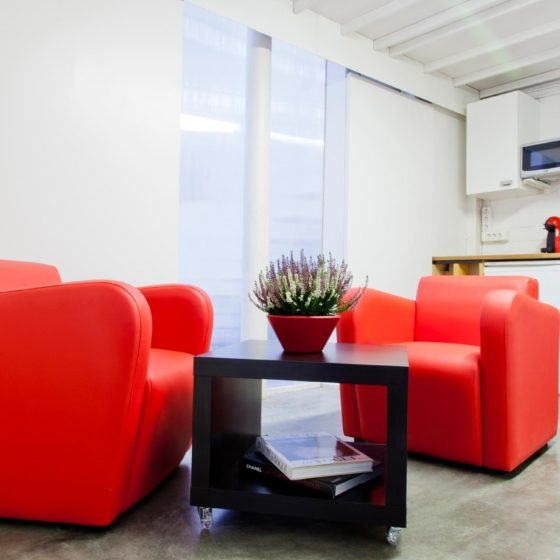 Zona de descanso estudio Barcelona